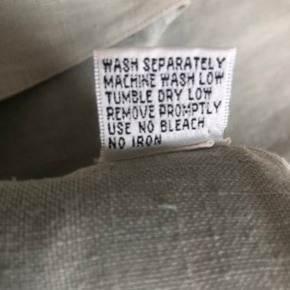 Kiko Laurel-Green Linen Jumper w/Tie+Button-Front - Picture 7 of 9